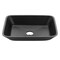 Anzzi Innovio Rectangle Glass Vessel Bathroom Sink with Matte Black Finish LS-AZ911MB - alternate 1